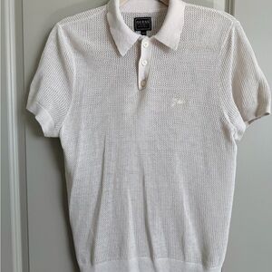 GUESS White Men's Mesh Polo Shirt Size Small